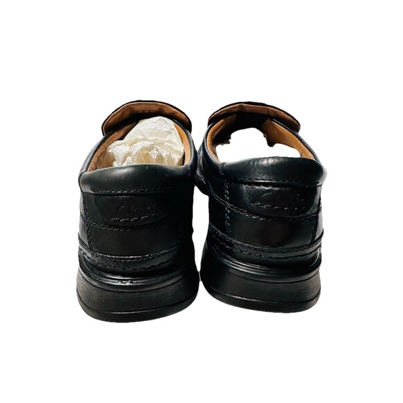 Clarks Escalade SZ 9.5 Cushion Ortholite Black Leather SlipOn Loafer Shoes Men main image 9